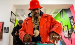Curtis Fisher, ou Grandmaster Caz, au musée éphémère du Hip-Hop à Washington le 18 janvier 2019