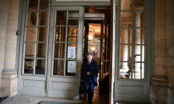 Jean-Michel Aulas le président de l'OL sortant du Conseil d'Etat le 4 juin 2020 à Paris.