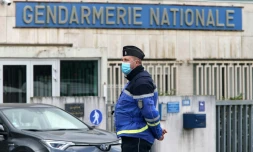 Un convoi quitte la gendarmerie de Charleville-Mézières le 26 octobre 2020 vers Villes-sur-Lumes où Michel Fourniret est accusé d'avoir séquestré, violé et tué Estelle Mouzin