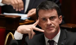 Le Premier ministre, Manuel Valls, à l'Assemblée nationale à Paris, le 16 décembre 2015