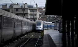 Photo du TGV qui a déraillé vendredi à la gare Saint-Charles à Marseille le 25 août 2018