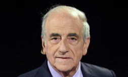 Jean-Pierre Elkabbach avant une émission de radio à Marseille, le 21 octobre 2015