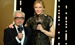 Le cinéaste américain Martin Scorsese et l'actrice australienne Cate Blanchett, présidente du jury, ont ouvert le 8 mai 2018 le 71e Festival de Cannes
