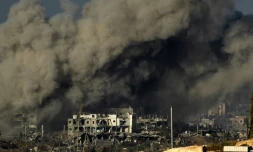 Bombardements israéliens sur le nord de la bande de Gaza, le 15 novembre 2023