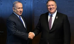 Le Premier ministre israélien Benjamin Netanyahu (g) et le secrétaire d'Etat américain Mike Pompeo, le 14 février 2019 à Varsovie