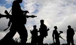 Des membres des Forces armées de la République démocratique du Congo (FARDC), le 9 novembre 2008