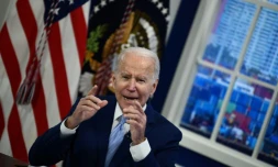 Joe Biden à Washington le 22 décembre 2021