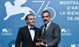 Todd Phillips et Joaquin Phoenix lors du Festival de Venise le 7 septembre 2019