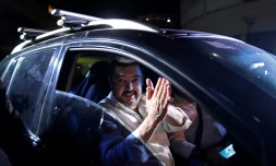 Roberto Marrero, chef de cabinet du leader de l'opposition vénézuélienne Juan Guaido, peu après sa libération à Caracas, le 31 août 2020