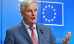Le négociateur de l'UE pour le Brexit, Michel Barnier, le 19 mars à la Commission européenne à Bruxelles