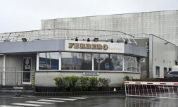L'usine Ferrero d'Arlon en Belgique, le 8 avril 2022