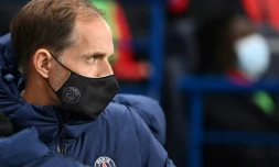 L'entraîneur allemand du PSG Thomas Tuchel avant le match de championnat contre Dijon, le 24 octobre 2020 au Parc des Princes 