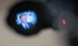 Donald Trump s'exprime depuis la Maison Blanche, sous l'oeil des caméras, le 5 août 2019