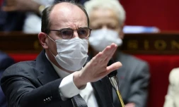 Le Premier ministre Jean Castex à l'Assemblée nationale, le 18 janvier 2022 à Paris