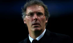 L'entraßneur français Laurent Blanc, lors d'un match du PSG contre Chelsea, le 8 avril 2014 à Stamford Bridge