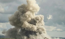 AprÚs une frappe israélienne à Nabatiyé, dans le sud du Liban, le 12 avril 2026