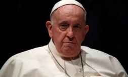 Le pape François, le 2 août 2023 à Lisbonne