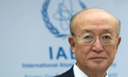 Le directeur général de l'Agence internationale de l'énergie atomique (AIEA) Yukiya Amano, à Vienne le 22 novembre 2018