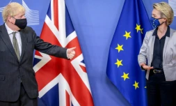 Boris Johnson et Ursula von der Leyen, le 9 décembre 2020 à Bruxelles