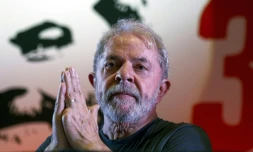 L'ex-président Luiz Inacio Lula da Silva, le 22 février 2018 à Sao Paulo