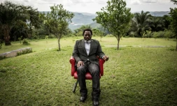 Le président congolais Joseph Kabila dans son jardin à Kinshasa, le 10 décembre 2018