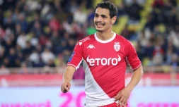 L'attaquant de Monaco Wissam Ben Yedder lors d'un match contre Nice, le 20 avril 2022 à Louis-II