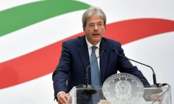 Le chef du gouvernement italien, Paolo Gentiloni, le 12 juillet 2017 à Trieste
