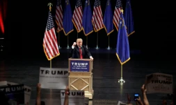 Le candidat républicain à la présidentielle Donald Trump lors d'un meeting à Las Vegas, le 18 juin 2016