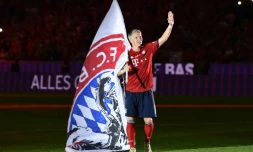Le milieu de terrain du Bayern Munich fait ses adieux lors de la réception des Chicago Fire le 28 août 2018