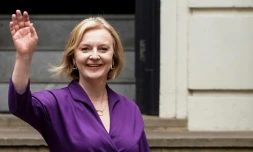 Liz Truss devenue la leader du parti conservateur britannique, à Londres, le 5 septembre 2022