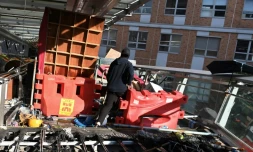 Un des derniers militants pro-démocratie occupant encore l'Université Polytechnique de Hong Kong, le 22 novembre 2019