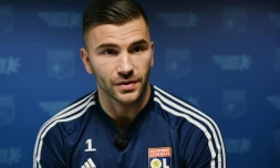 Le gardien de Lyon Anthony Lopes, le 22 février 2020 au centre d'entraînement de l'OL