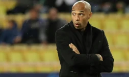 Thierry Henry, alors entraßneur de Monaco, avant le match de groupes de la Ligue des champions face à Dortmund, à "Louis-II", le 11 décembre 2018
