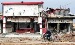 Des immeubles endommagés à Mossoul, le 21 janvier 2017