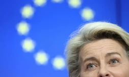 La présidente de la Commision européenne Ursula von der Leyen, le 15 juin 2021 à Bruxelles