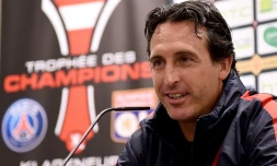 L'entraßneur du PSG Unai Emery, en conférence de presse le 5 août 2016 à Klagenfurt