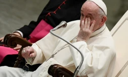 Le pape François lors de l'audience générale le 6 octobre 2021 au Vatican