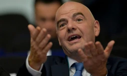 Le président de la FIFA  Gianni Infantino le 1er octobre 2016 à Cali 