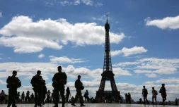 Soldats de l'opération Sentinelle à Paris, le 25 juin 2017