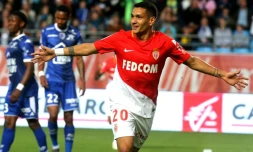 Rony Lopes auteur du but décisif pour l'AS Monaco à Troyes, le 19 mai 2018