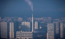 Vue depuis la tour Montparnasse à Paris, en décembre 2016