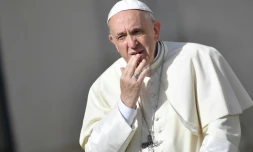 Le pape François au Vatican le 25 avril 2018