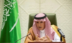 Le ministre saoudien des affaires étrangères Adel al-Jubeir à Riyad le 8 août 2018
