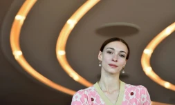 Olga Smirnova, l'ex-star du ballet du Bolchoï, le 13 mai 2022 au Dutch National Ballet à Amsterdam