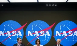 Des responsables de la Nasa à New York le 7 juin 2019