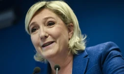 La présidente du Front National Marine Le Pen, le 15 janvier 2018