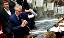 Le ministre de l'Economie, Bruno Le Maire, pendant une séance de questions au gouvernement à l'assemblée nationale à Paris, le 5 juillet 2017