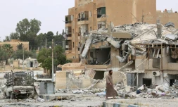 Dans la ville de Tabqa, en Syrie, le 18 mai 2017