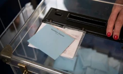 Un bureau de vote à Angers au 1er tour des régionales, le 20 juin 2021