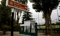 L'entrée du stade municipal Jean-Jaurès des Lilas (Seine-saint-Denis) où un lycéen a été tué le 4 octobre 2019 